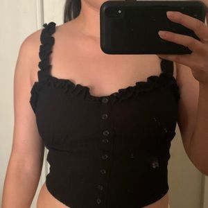 💚💚FREE💚💚 Forever 21 ruffle button up cami